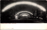 MI, FLINT - Saginaw St lit up at night postcard - K04088