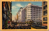 CA, LOS ANGELES - Seventh St at Hill - 1955 Warner Bros postcard - K04166