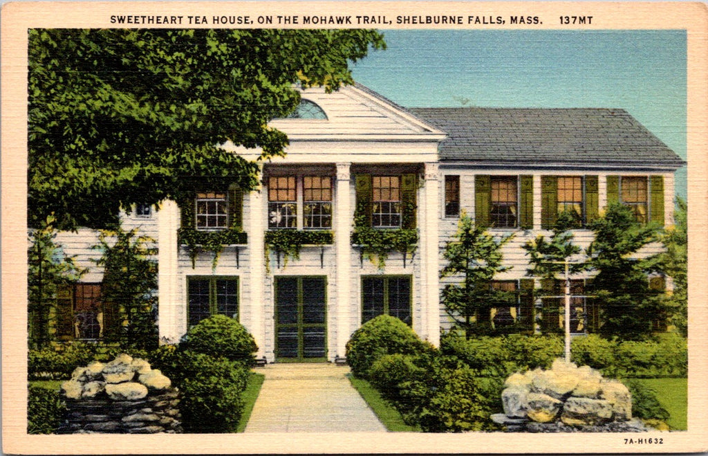 MA, SHELBURNE FALLS - Sweetheart Tea House postcard - MA0138