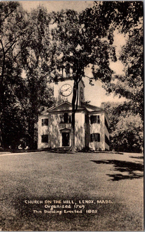 MA, LENOX - Church on the Hill - 1954 postcard - MA0154