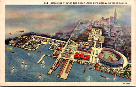OH, Cleveland - Great Lakes Exposition BEV postcard - MB0180