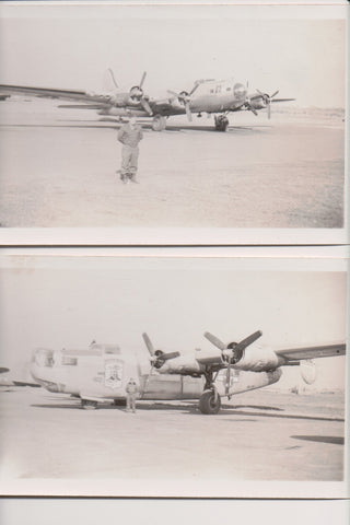 Military Army Air Force planes - 2 photos - Real Photos - MB0471#2