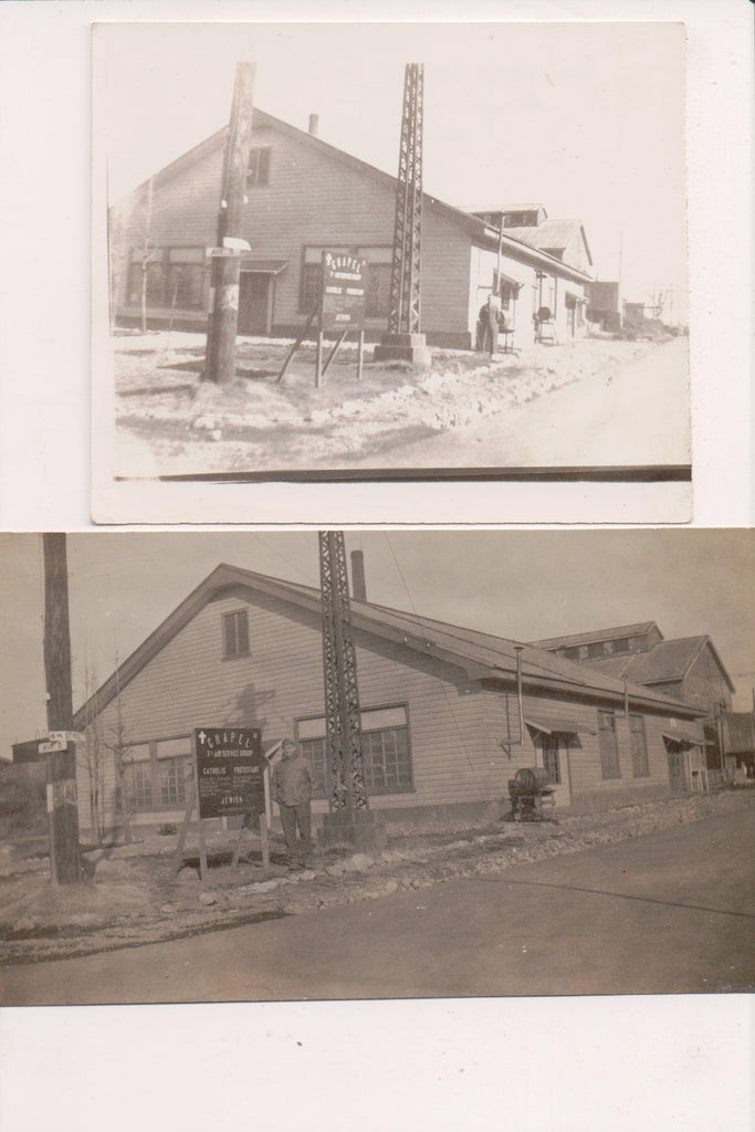 Military Man - Chapel - 7th Air Service Group, chaplin? - Real Photos - MB0471