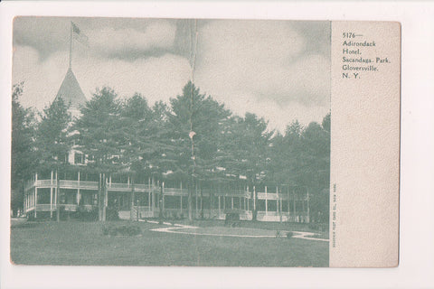 NY, GLOVERSVILLE - Adirondack Hotel, Sacandaga Park postcard - MB0598