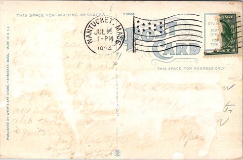 MA, NANTUCKET - Summer Home - Wyers Art Store postcard - MB0652