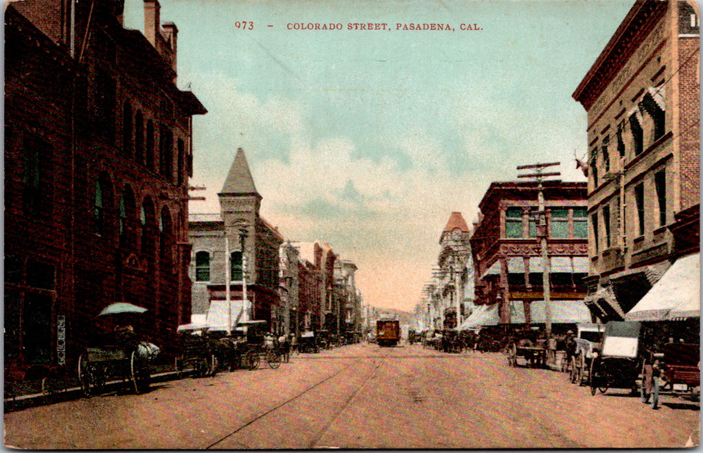 CA, Pasadena - Colorado St - Edward H Mitchell postcard - MB0671