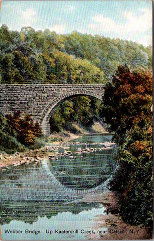 NY, CATSKILL - Webber bridge, up Kaaterskill Creek postcard - NL0043