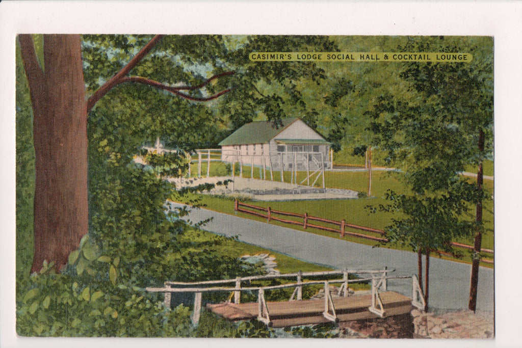 NY, BIG INDIAN - Casimir's Lodge Social Hall, Cocktail Lounge postcard - NY0283