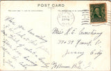 NY, Lake Oscawana - Little Florida Lake, lady in small boat postcard - NL0292