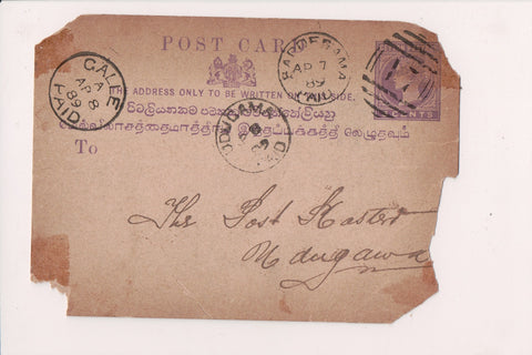 Foreign postcard - CEYLON 1889 Post Card - NL0364