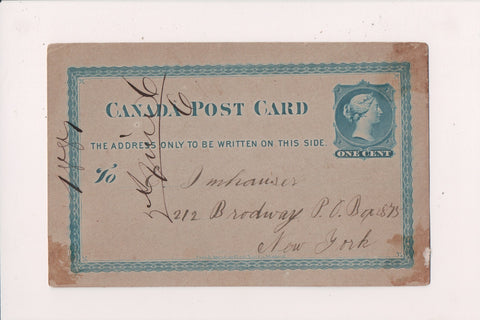Canada - COLLINGWOOD, ON - 1887? dated Canada Post Card - NL0382