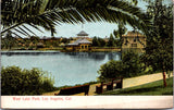 CA, LOS ANGELES - West Lake Park with buildings - M Rieder postcard - NL0397