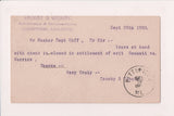 ME, DEXTER - 1886 Postal Card, Crosby & Crosby - NL0406