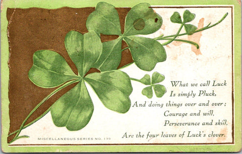 St Patrick - St Patricks Day - Miscellaneous Series No 139 postcard - NL0499