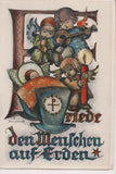 Greetings - Misc - Letter F initial - Hummel, 1954 postcard - NL0510