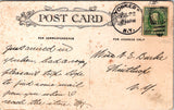 NJ, Asbury Park - Asbury Ave and Pier - 1909 postcard - NL0523