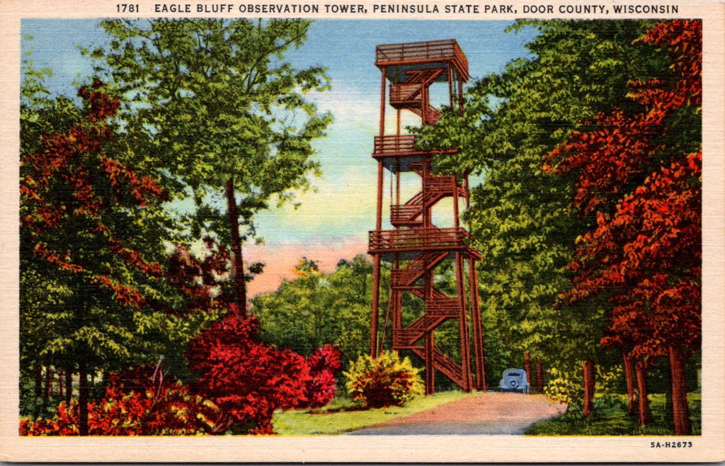WI, FISH CREEK - Eagle Bluff Observation Tower, Peninsula State Park - NL0539