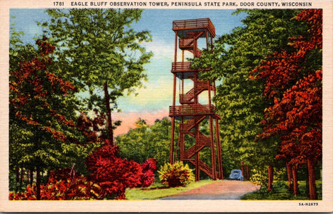 WI, FISH CREEK - Eagle Bluff Observation Tower, Peninsula State Park - NL0539