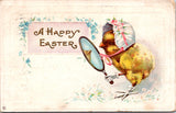 Easter - Anthropomorphic baby chick looking into a mirror postcard - NL0573