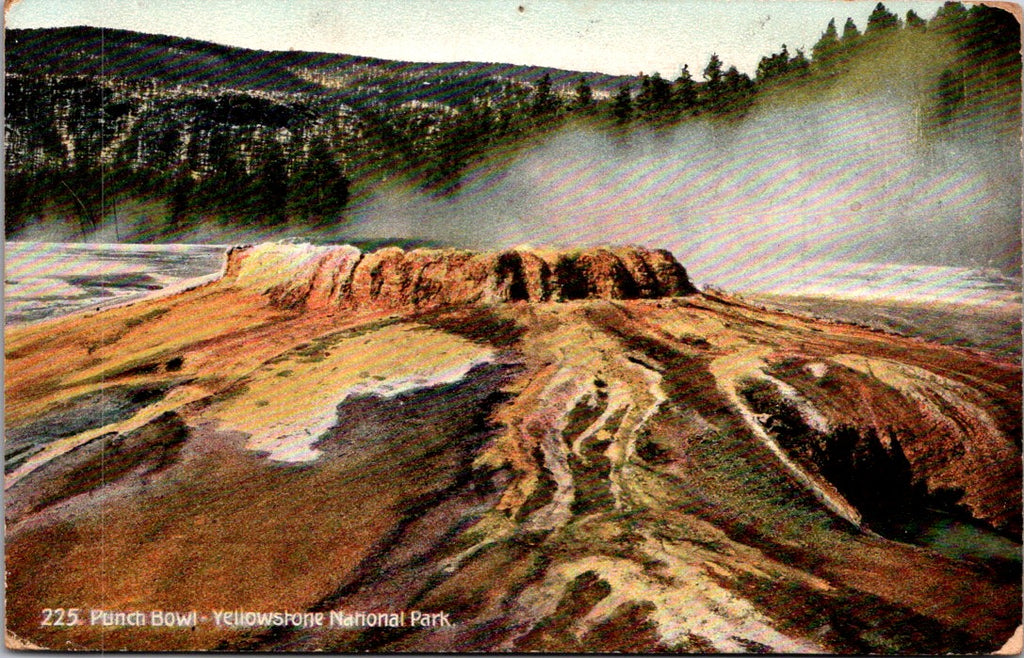 WY, YELLOWSTONE - Punch Bowl Spring postcard - NL0586