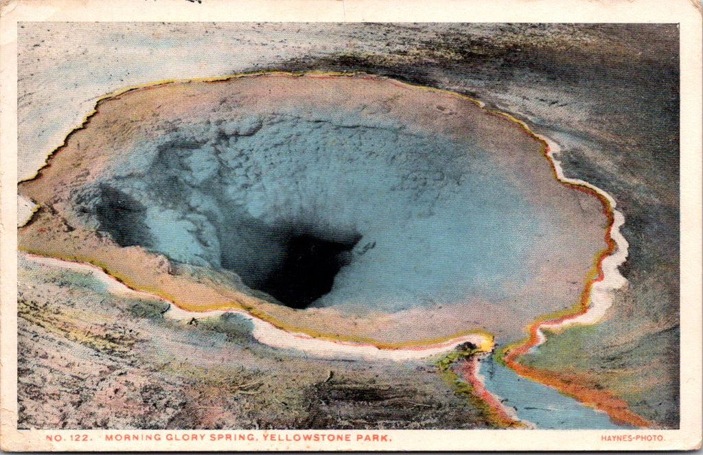 WY, YELLOWSTONE - Morning Glory Spring, Yellowstone Park postcard - NL0587