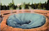 WY, YELLOWSTONE - Morning Glory Pool close-up, Yellowstone Park postcard - NL0590