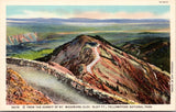 WY, YELLOWSTONE - From the Summit of Mt Washburn, Yellowstone Park postcard - NL0596