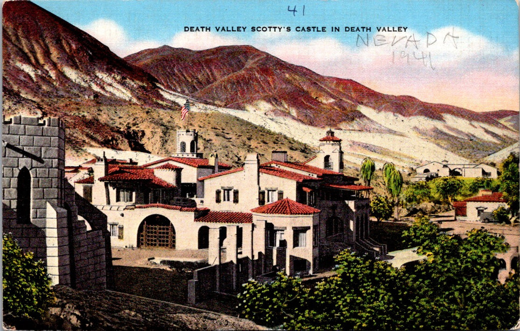 NV, DEATH VALLEY - Scottys Castle postcard - NL0661