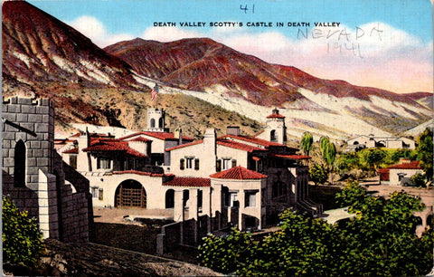 NV, DEATH VALLEY - Scottys Castle postcard - NL0661