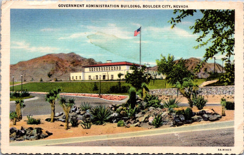 NV, BOULDER CITY - Government Administration bldg postcard - NL0680