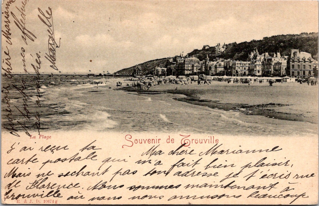 Foreign postcard - TROUVILLE, France - Souvenir of - NL0684