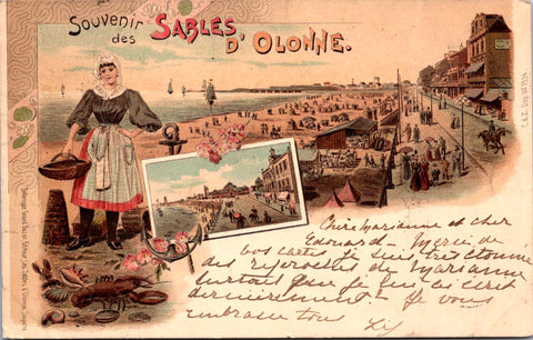 Foreign postcard - SABLES, France - 1898 Souvenir of  - NL0720