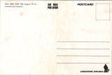 Plane postcard - SINGAPORE Airlines - 5 different card lot- NL0721