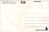 Plane postcard - SINGAPORE Airlines - 5 different card lot- NL0721