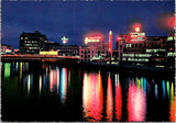 Foreign postcard - MANILA, Philippines - night scene over Pasig River - NL0746