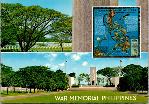 Foreign postcard - MANILA, Philippines War Memorial multi view postcard - NL0755