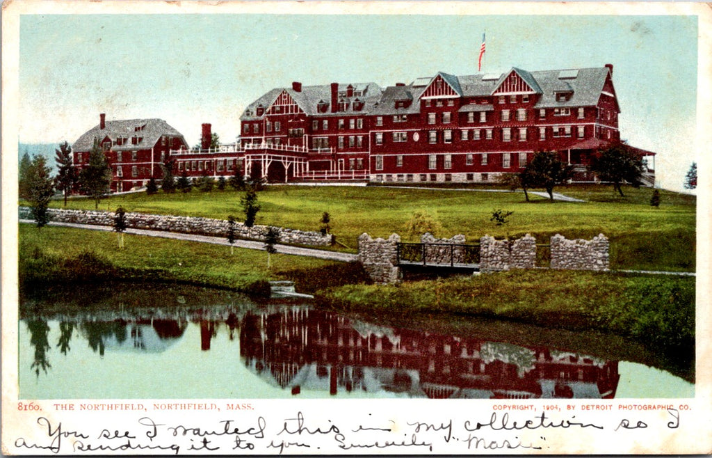 MA, NORTHFIELD - The Northfield up close - Detroit Photographic postcard - NL0809