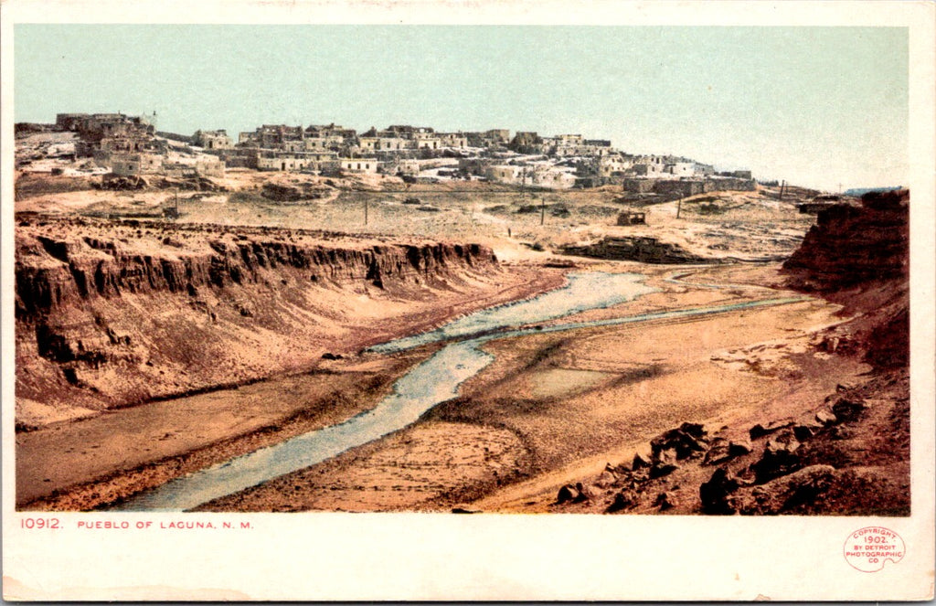 NM, LAGUNA - Pueblo of Laguna, NM - Detroit Photographic postcard - NL0812