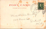 MI, MACKINAC ISLAND - sunset from - Detroit Publishing Co postcard - NL0821