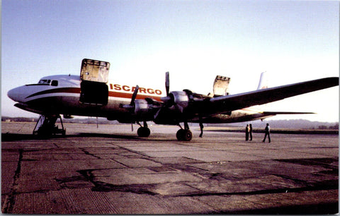Plane postcard - ISCARGO, Douglas DC-6 - NL0882