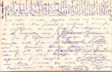 People - Girl - young lady in light purple dress, holding flowers RPPC - NL0892