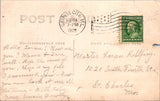People - Girl - chest up view with lace around neck, hair in ribbon RPPC - NL0895