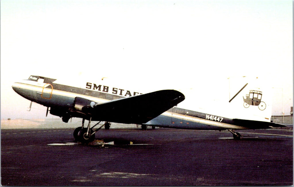 Plane postcard - SMB Stagelines, Douglas DC-3 - NL0901