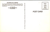 NV, TONOPAH - Golden Hills Motel postcard - NV0019