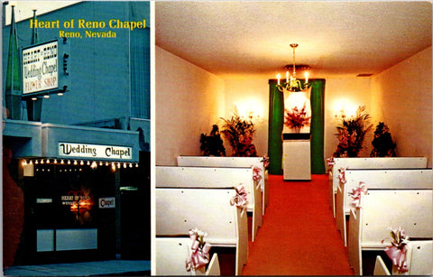 NV, RENO - Heart of Reno Wedding Chapel postcard - NV0020