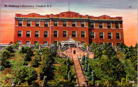 NY, CATSKILL - St Anthonys Seminary postcard - NY0117