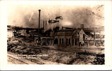 PA, PINE GROVE - Furnace in operation 1883 visual - vintage RPPC postcard - Q-0091