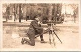 Military - Army Man, firing an automatic rifle on a stand (original SOLD) QC00