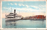 Ship Postcard - CITY of PHILADELPHIA - Market St Wharf, Recreation Pier postcard