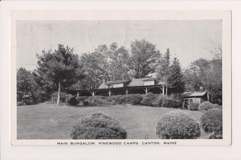 ME, Canton - Pinewood Camps - Main Bungalow postcard - QC0034
